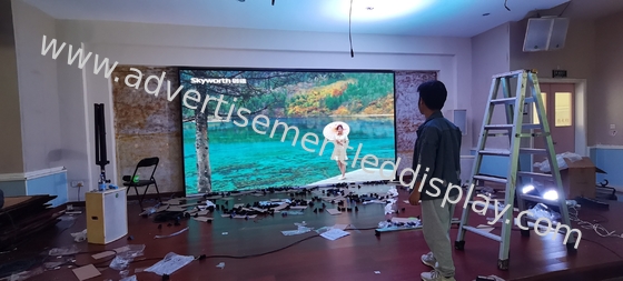 উচ্চ রিফ্রেশ রেট ইনডোর LED ডিসপ্লে কম্প্যাক্ট এবং লাইটওয়েট মসৃণ ভিডিও প্লেব্যাকের জন্য